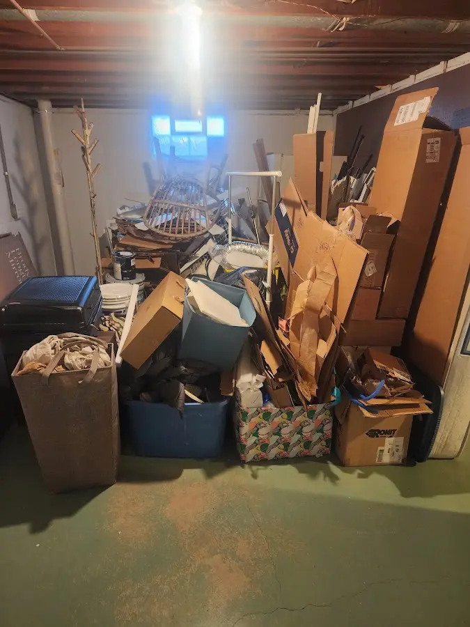 Roll-off dumpster container at job site for 20 Yard Dumpster Rental in Joshua